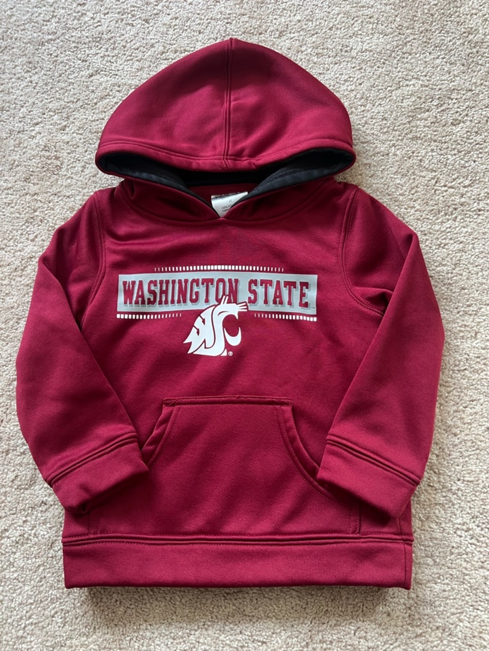 Washington State Kids 3T Hoodie Sweatshirt